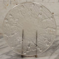 Lot 098 - Vintage Art Deco Frosted Glass Dancing Nymphs Tray Plate, Phoenix Consolidated Glass, Note Chips, 8-3/8" Diameter