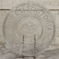 Lot 099 - Antique Pressed Glass Queen Victoria Jubilee Commemorative Plate, 1837-1887, "God Save Our Queen," 10" Diameter