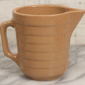 Lot 109 - Antique Ceramic Pitcher Advertising Farmers Lumber & Grain Co., Creston, Nebraska, 5-1/4" H