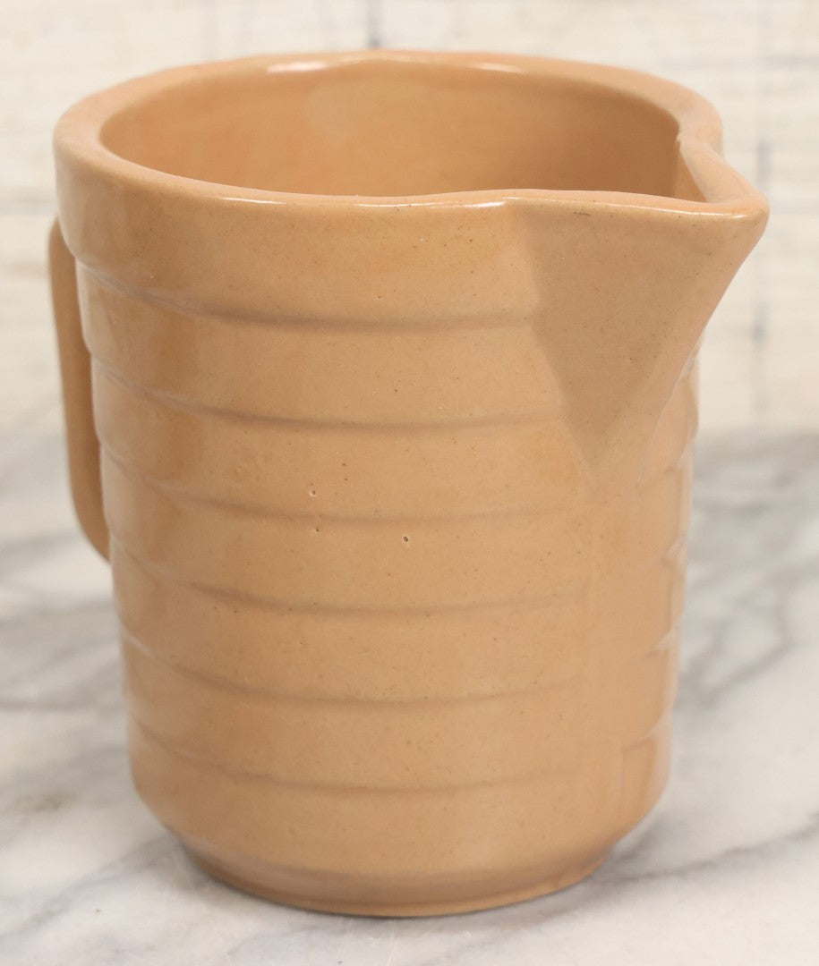 Lot 109 - Antique Ceramic Pitcher Advertising Farmers Lumber & Grain Co., Creston, Nebraska