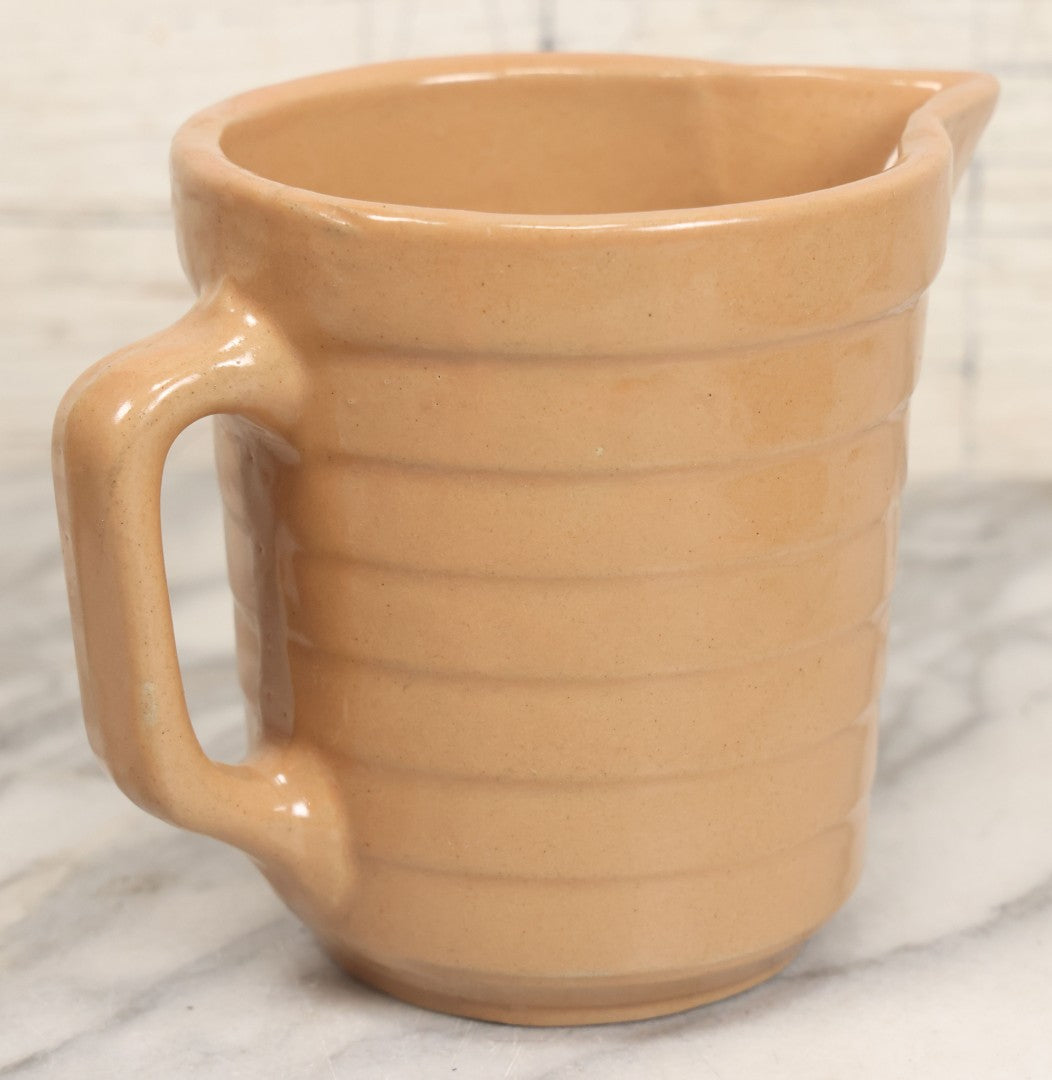 Lot 109 - Antique Ceramic Pitcher Advertising Farmers Lumber & Grain Co., Creston, Nebraska