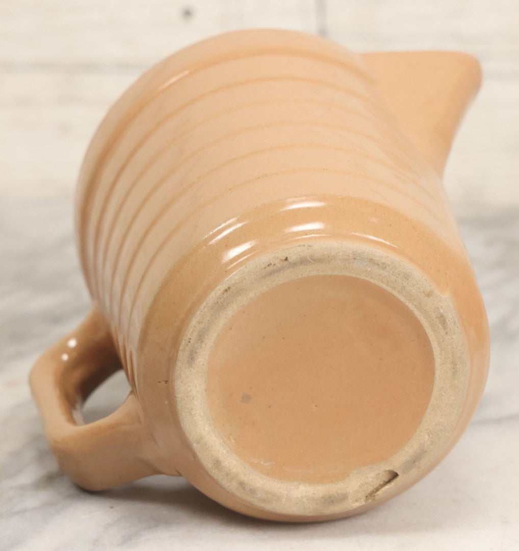 Lot 109 - Antique Ceramic Pitcher Advertising Farmers Lumber & Grain Co., Creston, Nebraska