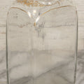 Lot 110 - Antique Hand Blown Glass Bottle, Gold Paint Detailing, Pontil Mark, No Stopper, 7-1/2" H