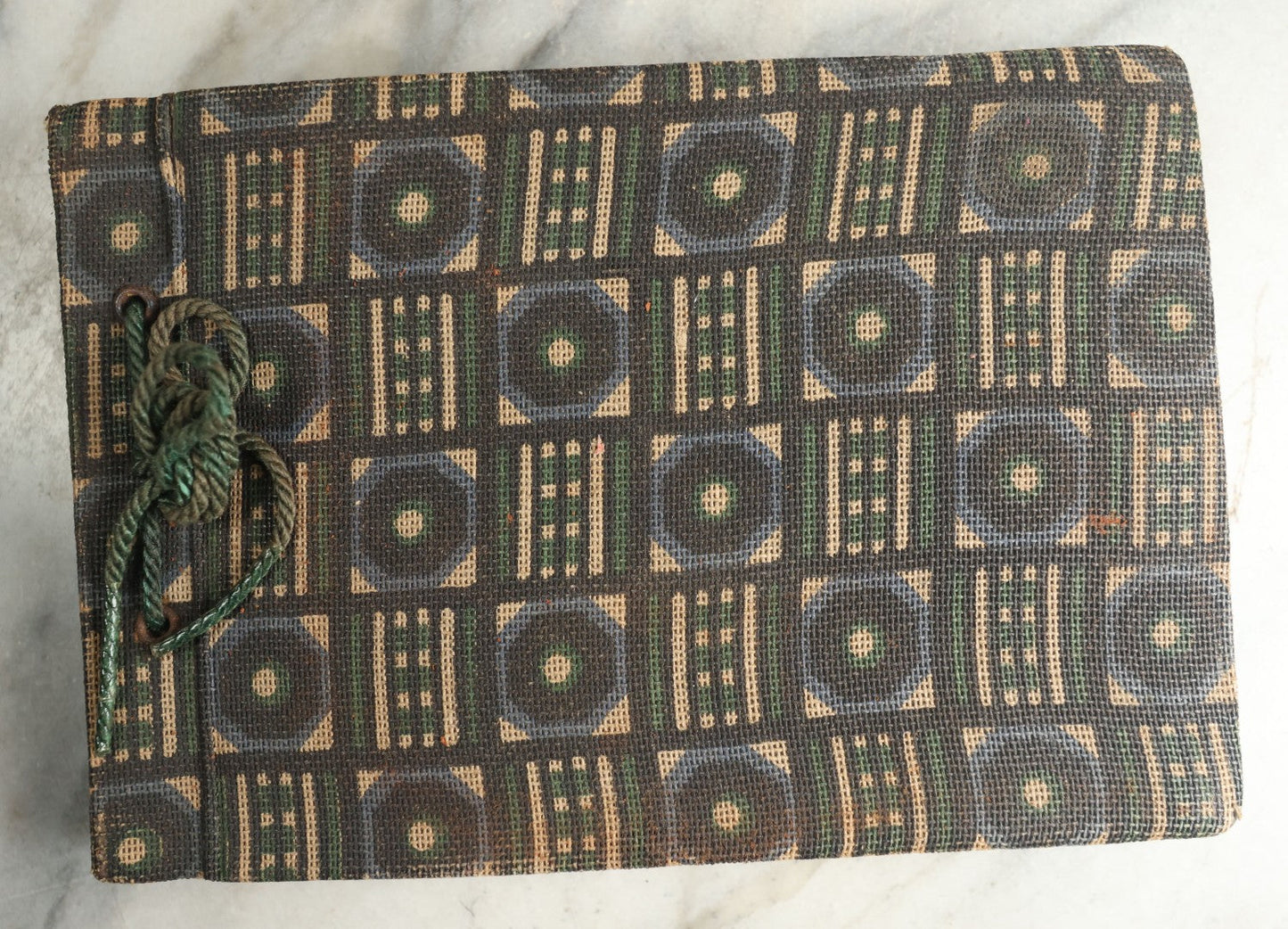 Lot 113 - Antique Snapshot Photo Album With Cloth Cover, Containing Approximately 75 Photographs With Captions, Mostly Of Travel, Including To Sea Travel, Locations In Asia, Sail Boats In Suez Canal, Singapore, Hong Kong, And More, Circa 1920s