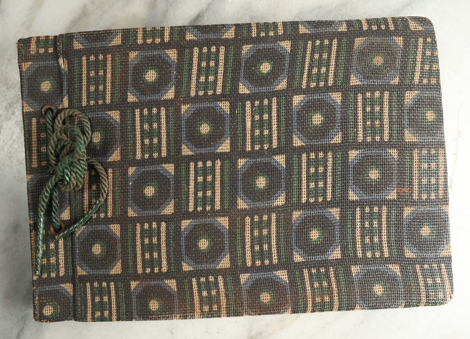 Lot 113 - Antique Snapshot Photo Album With Cloth Cover, Containing Approximately 75 Photographs With Captions, Mostly Of Travel, Including To Sea Travel, Locations In Asia, Sail Boats In Suez Canal, Singapore, Hong Kong, And More, Circa 1920s