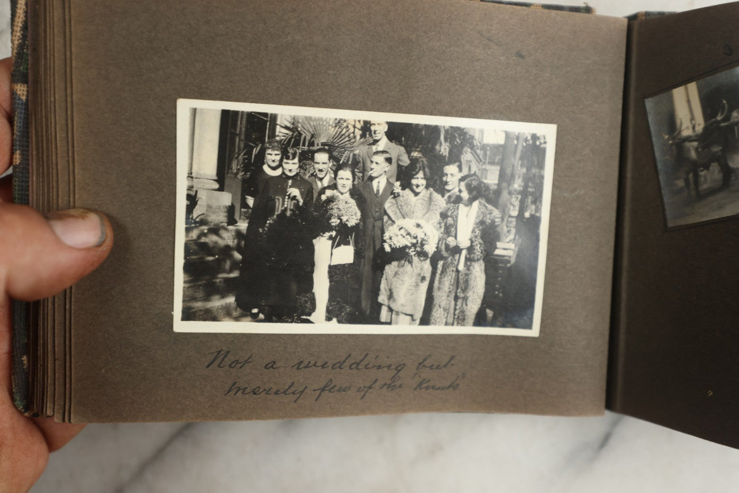 Lot 113 - Antique Snapshot Photo Album With Cloth Cover, Containing Approximately 75 Photographs With Captions, Mostly Of Travel, Including To Sea Travel, Locations In Asia, Sail Boats In Suez Canal, Singapore, Hong Kong, And More, Circa 1920s