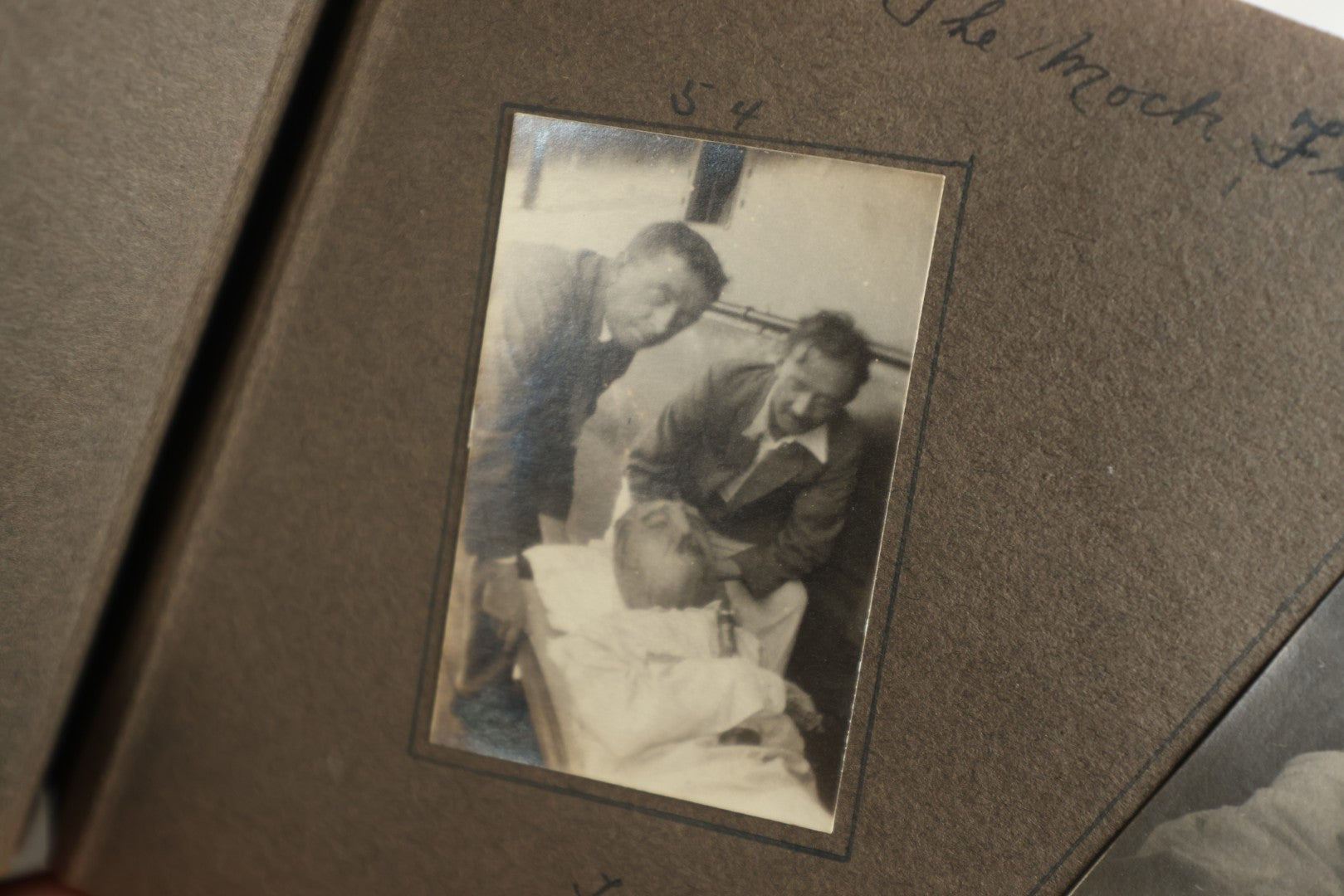 Lot 113 - Antique Snapshot Photo Album With Cloth Cover, Containing Approximately 75 Photographs With Captions, Mostly Of Travel, Including To Sea Travel, Locations In Asia, Sail Boats In Suez Canal, Singapore, Hong Kong, And More, Circa 1920s