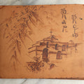 Lot 114 - Antique Snapshot Photo Album With Leather Southwestern Cover, Containing Approximately 50 Photographs With Captions, Mostly Of Travel, Including To Japan, Asia, Photo Of Ship Captain, And More, Circa 1905