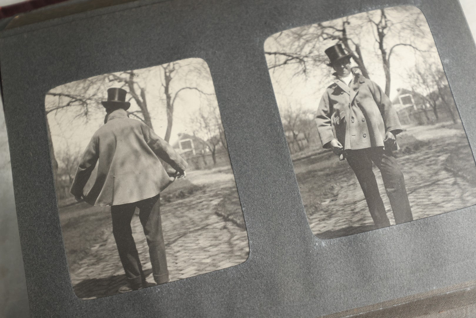 Lot 116 - Antique Snapshot Photo Album, Containing Approximately 100 Photographs, Including Ladies Golfing, Leisure Time Outdoors, Wedding Photos, Ice Skating And Hockey, Dogs, And More, Circa 1905