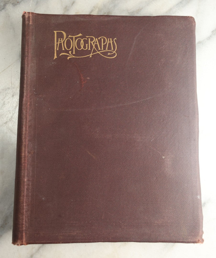 Lot 116 - Antique Snapshot Photo Album, Containing Approximately 100 Photographs, Including Ladies Golfing, Leisure Time Outdoors, Wedding Photos, Ice Skating And Hockey, Dogs, And More, Circa 1905