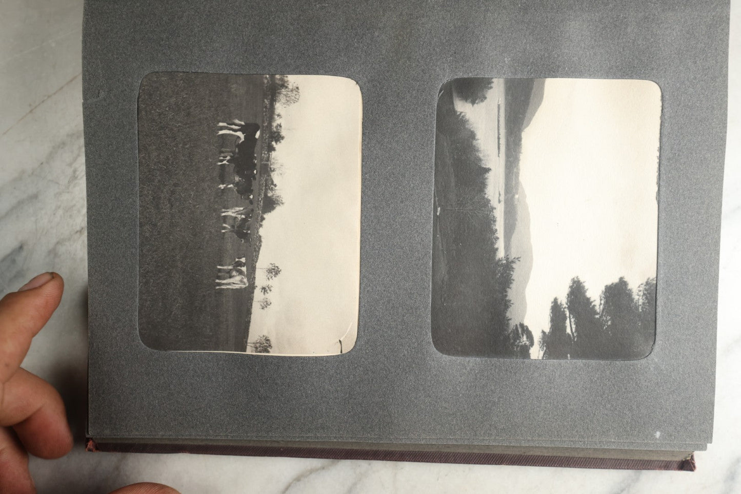 Lot 116 - Antique Snapshot Photo Album, Containing Approximately 100 Photographs, Including Ladies Golfing, Leisure Time Outdoors, Wedding Photos, Ice Skating And Hockey, Dogs, And More, Circa 1905