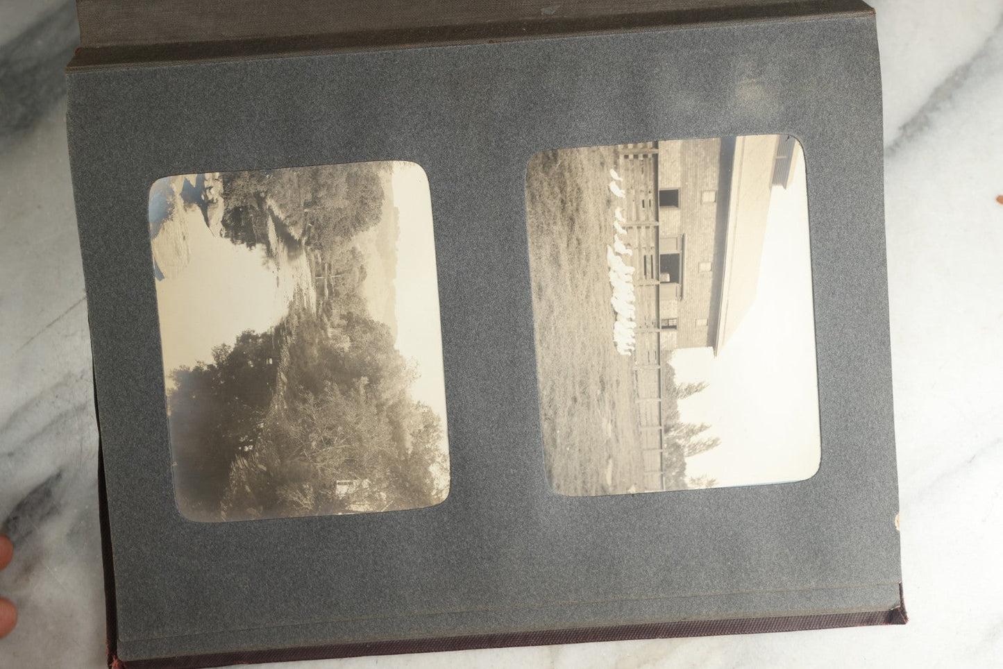 Lot 116 - Antique Snapshot Photo Album, Containing Approximately 100 Photographs, Including Ladies Golfing, Leisure Time Outdoors, Wedding Photos, Ice Skating And Hockey, Dogs, And More, Circa 1905