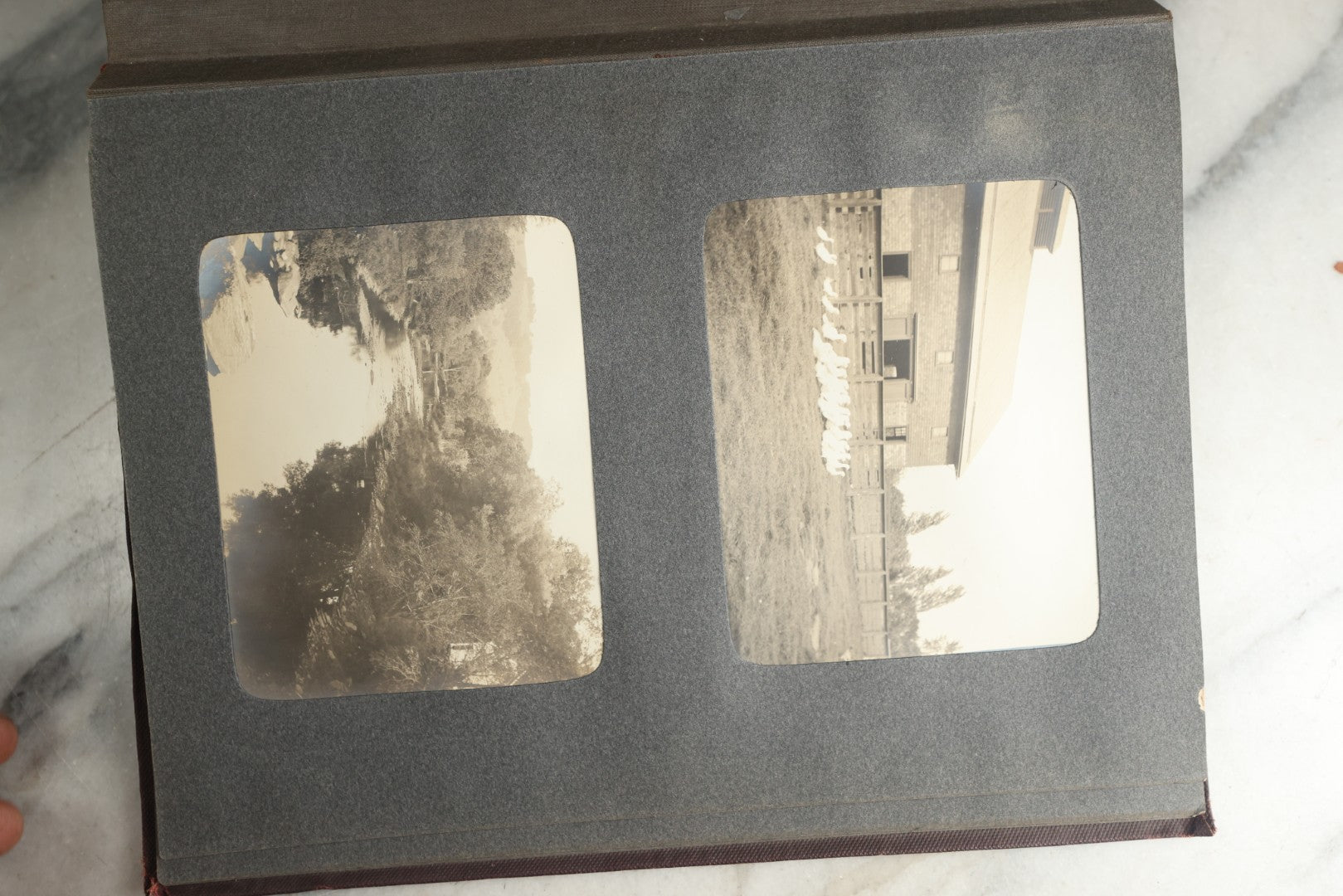 Lot 116 - Antique Snapshot Photo Album, Containing Approximately 100 Photographs, Including Ladies Golfing, Leisure Time Outdoors, Wedding Photos, Ice Skating And Hockey, Dogs, And More, Circa 1905