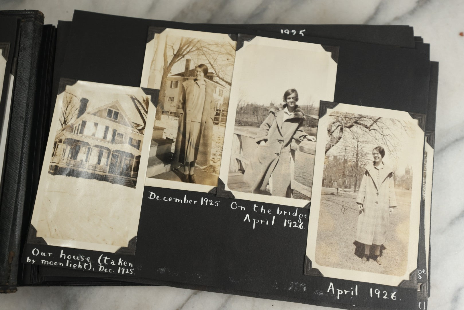 Lot 117 - Antique Snapshot Photo Album, Containing Approximately 150 Photographs With Captions, Including High School Seniors, Camping Trips, Flappers, People In Swimwear, Canoeing, And More, Circa 1925