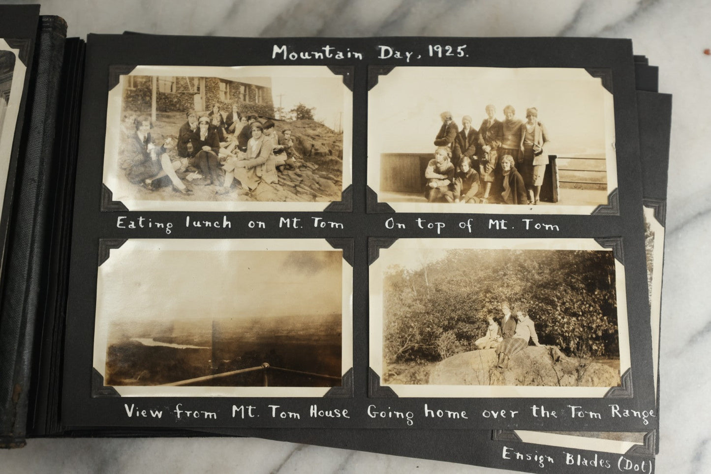 Lot 117 - Antique Snapshot Photo Album, Containing Approximately 150 Photographs With Captions, Including High School Seniors, Camping Trips, Flappers, People In Swimwear, Canoeing, And More, Circa 1925