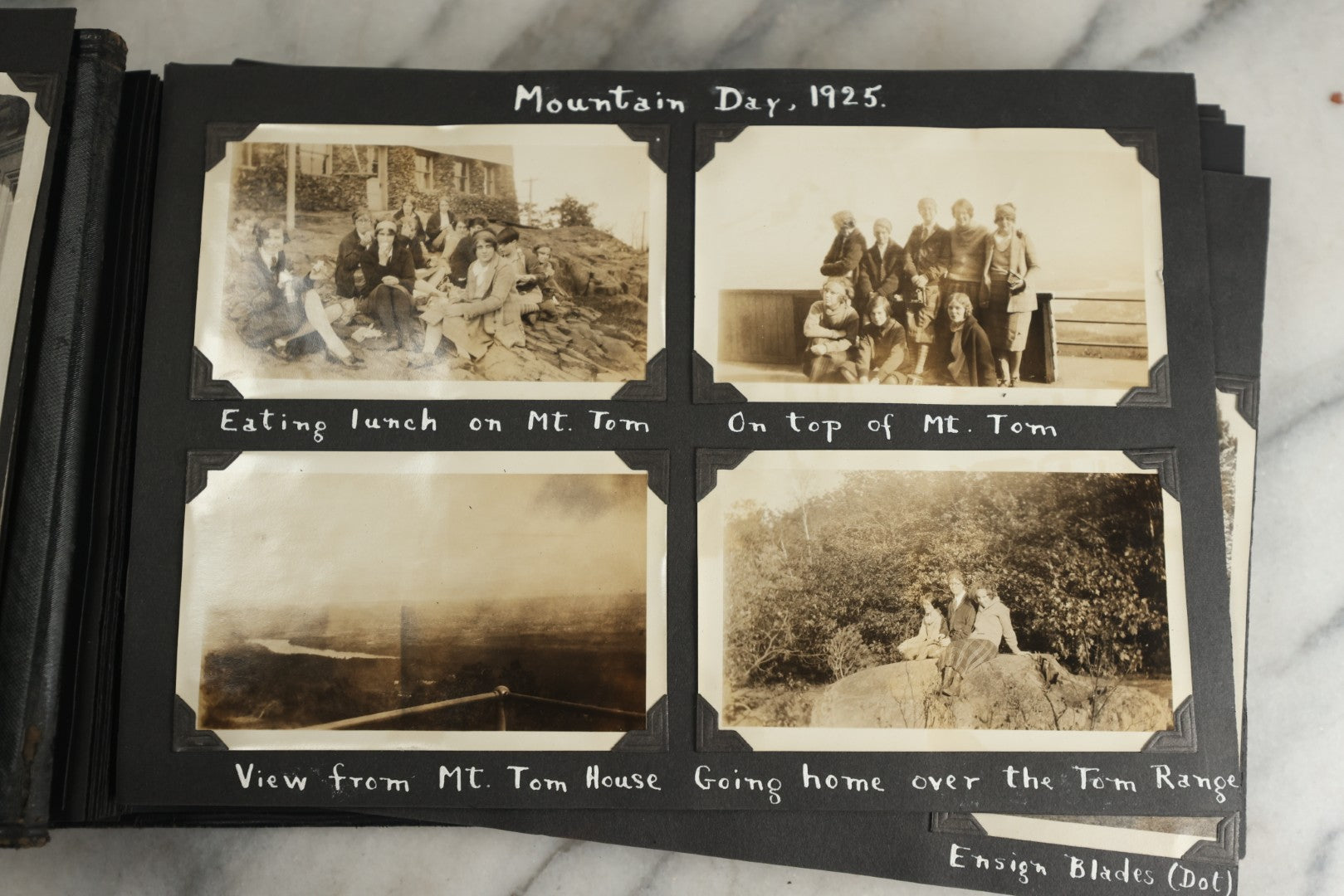 Lot 117 - Antique Snapshot Photo Album, Containing Approximately 150 Photographs With Captions, Including High School Seniors, Camping Trips, Flappers, People In Swimwear, Canoeing, And More, Circa 1925