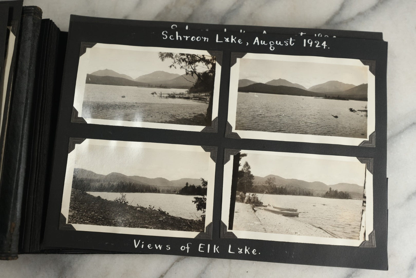 Lot 117 - Antique Snapshot Photo Album, Containing Approximately 150 Photographs With Captions, Including High School Seniors, Camping Trips, Flappers, People In Swimwear, Canoeing, And More, Circa 1925