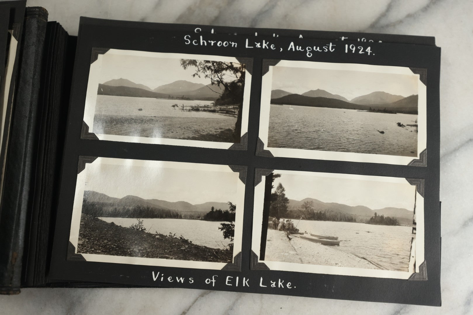 Lot 117 - Antique Snapshot Photo Album, Containing Approximately 150 Photographs With Captions, Including High School Seniors, Camping Trips, Flappers, People In Swimwear, Canoeing, And More, Circa 1925