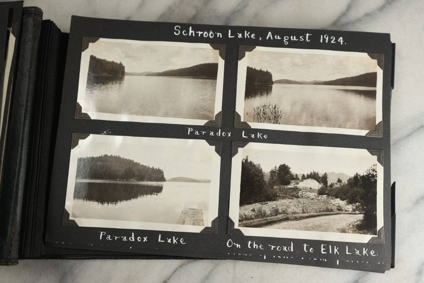 Lot 117 - Antique Snapshot Photo Album, Containing Approximately 150 Photographs With Captions, Including High School Seniors, Camping Trips, Flappers, People In Swimwear, Canoeing, And More, Circa 1925