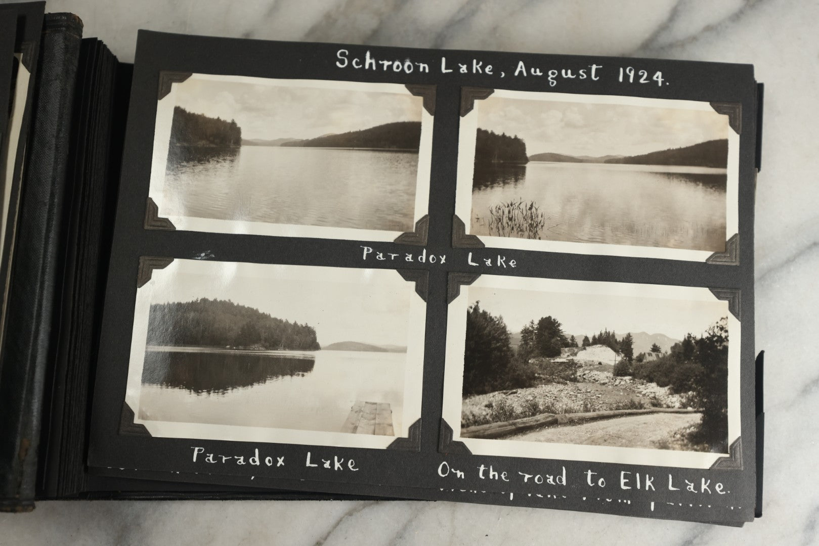 Lot 117 - Antique Snapshot Photo Album, Containing Approximately 150 Photographs With Captions, Including High School Seniors, Camping Trips, Flappers, People In Swimwear, Canoeing, And More, Circa 1925