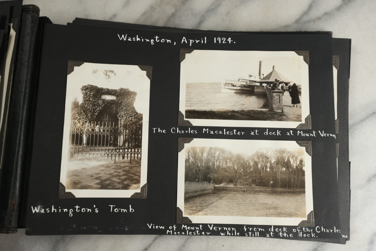 Lot 117 - Antique Snapshot Photo Album, Containing Approximately 150 Photographs With Captions, Including High School Seniors, Camping Trips, Flappers, People In Swimwear, Canoeing, And More, Circa 1925