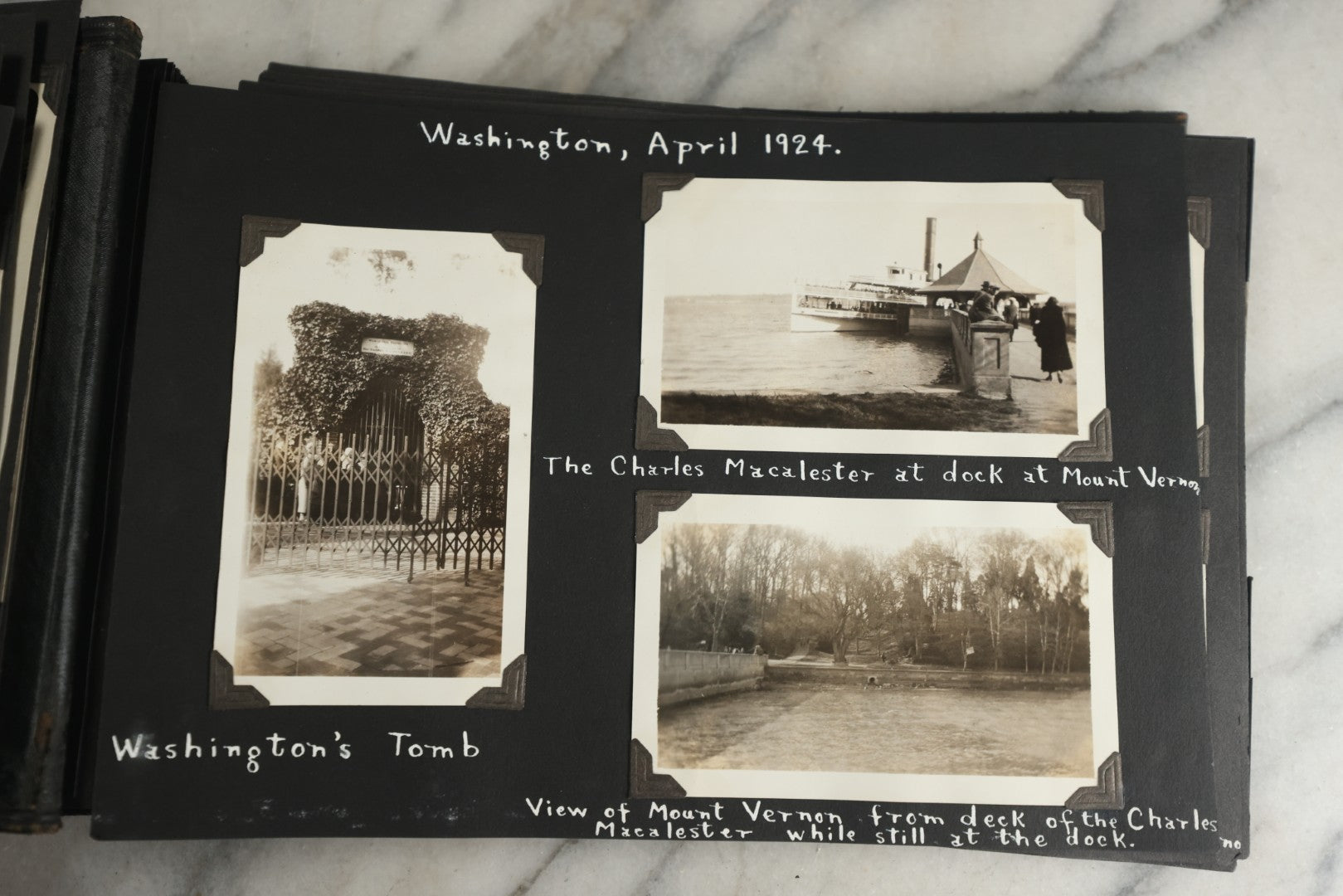 Lot 117 - Antique Snapshot Photo Album, Containing Approximately 150 Photographs With Captions, Including High School Seniors, Camping Trips, Flappers, People In Swimwear, Canoeing, And More, Circa 1925