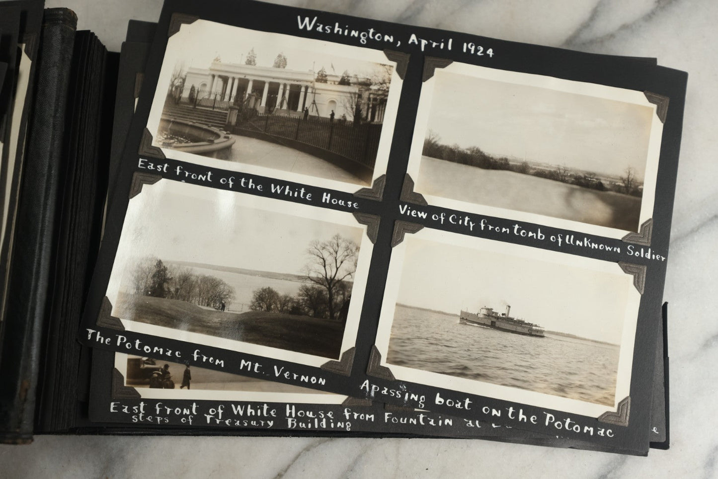 Lot 117 - Antique Snapshot Photo Album, Containing Approximately 150 Photographs With Captions, Including High School Seniors, Camping Trips, Flappers, People In Swimwear, Canoeing, And More, Circa 1925