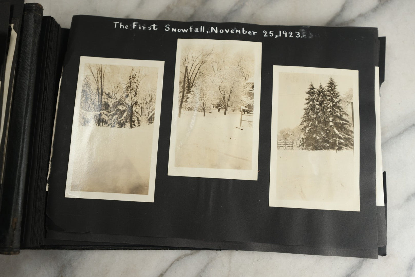 Lot 117 - Antique Snapshot Photo Album, Containing Approximately 150 Photographs With Captions, Including High School Seniors, Camping Trips, Flappers, People In Swimwear, Canoeing, And More, Circa 1925