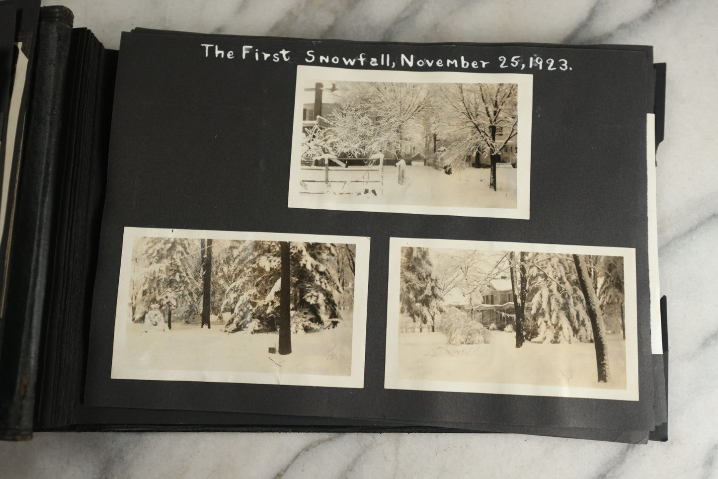 Lot 117 - Antique Snapshot Photo Album, Containing Approximately 150 Photographs With Captions, Including High School Seniors, Camping Trips, Flappers, People In Swimwear, Canoeing, And More, Circa 1925