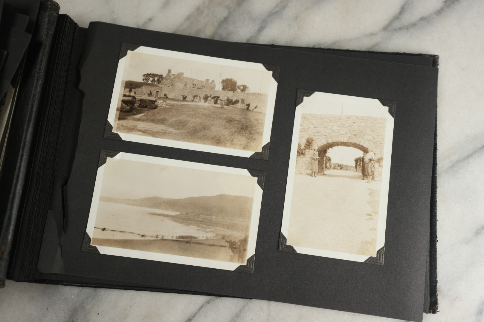 Lot 117 - Antique Snapshot Photo Album, Containing Approximately 150 Photographs With Captions, Including High School Seniors, Camping Trips, Flappers, People In Swimwear, Canoeing, And More, Circa 1925