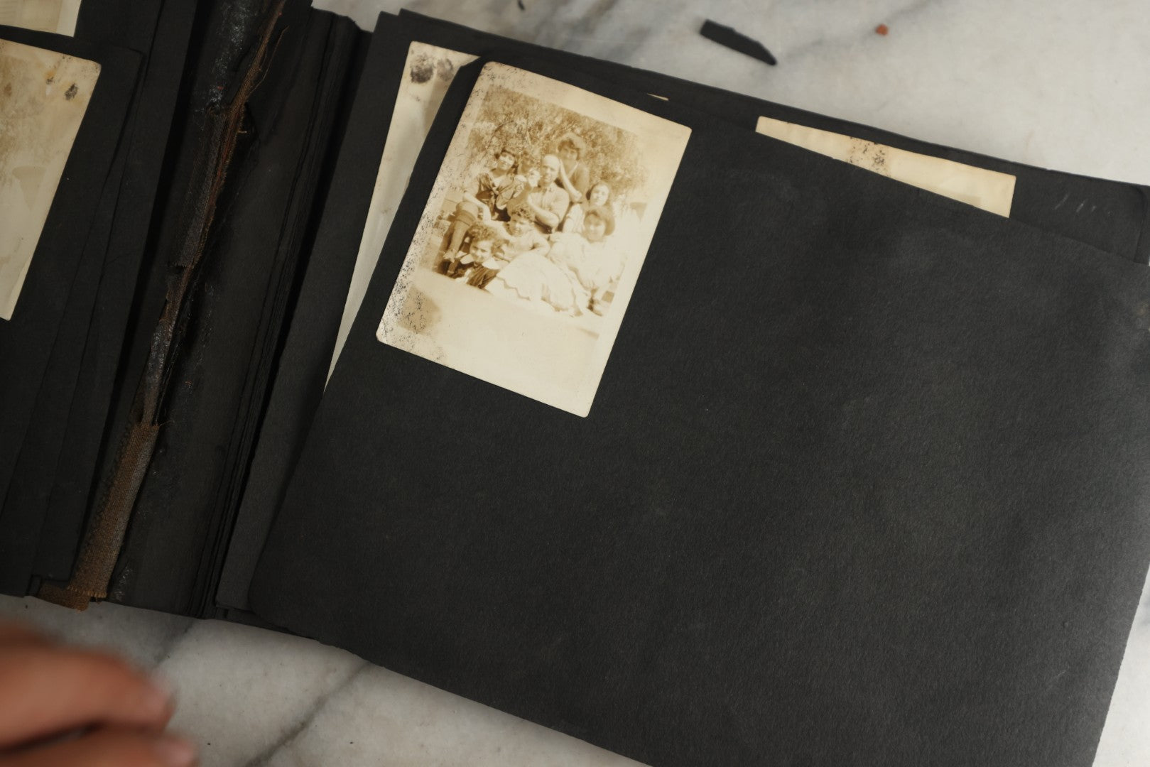 Lot 119 - Antique Snapshot Photo Album, Containing Approximately 100 Photographs With Captions, College Students, Fraternity Members, Scenes At The Beach, Early Swimwear, Circa 1915