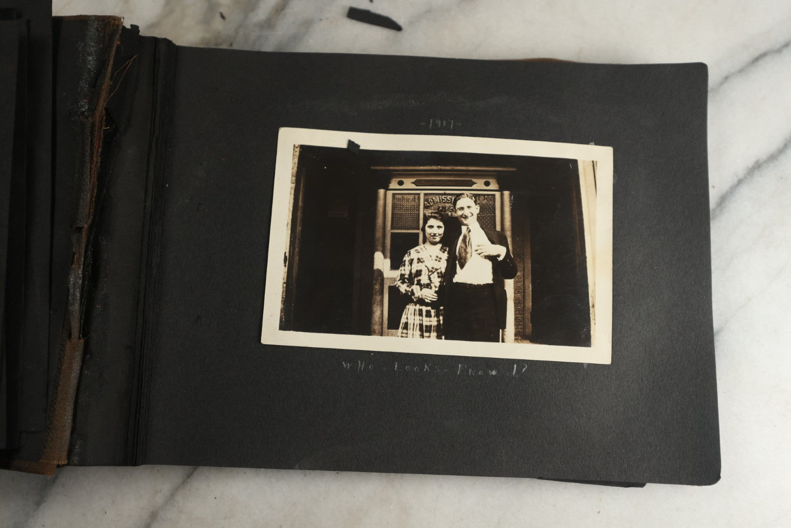 Lot 119 - Antique Snapshot Photo Album, Containing Approximately 100 Photographs With Captions, College Students, Fraternity Members, Scenes At The Beach, Early Swimwear, Circa 1915