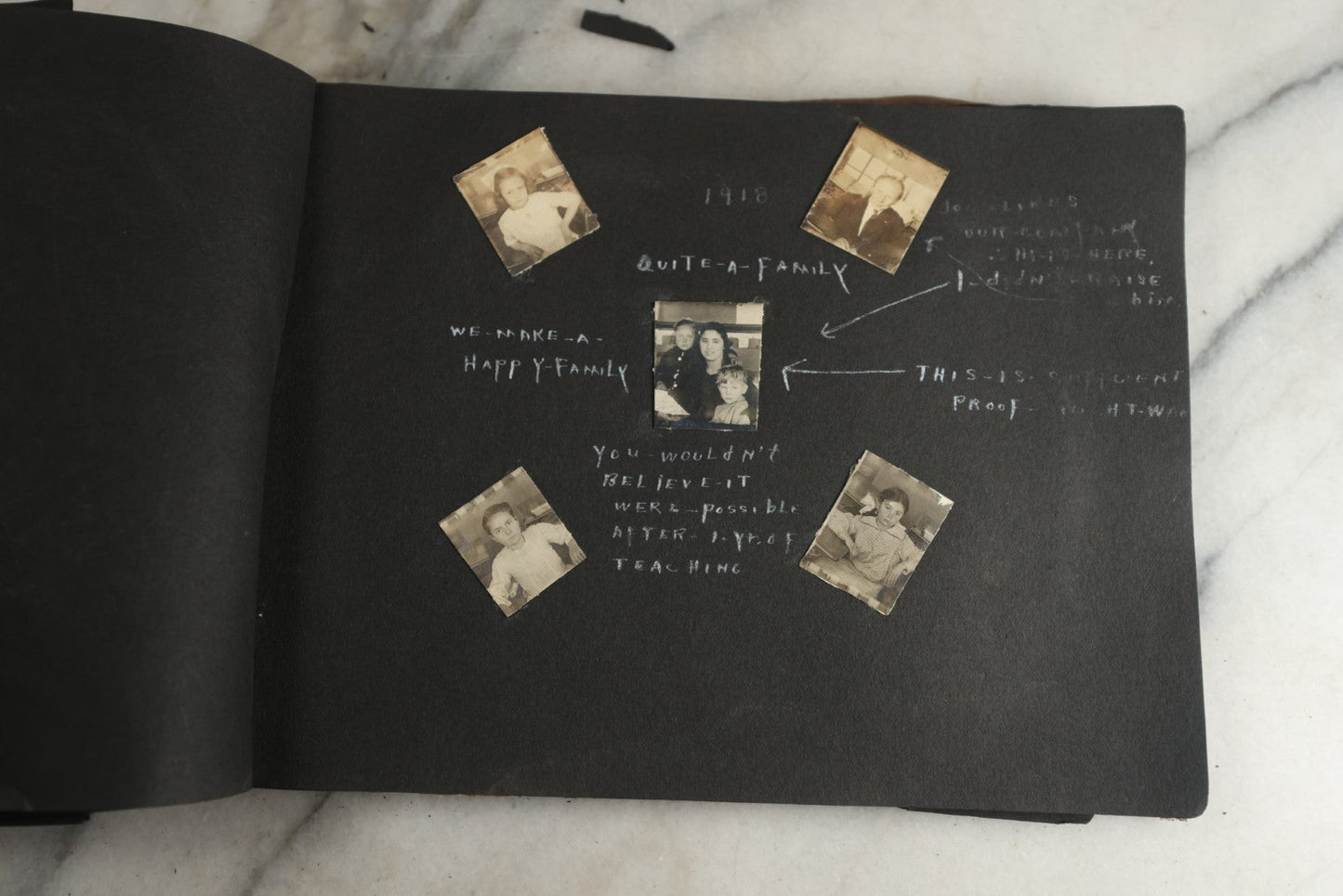 Lot 119 - Antique Snapshot Photo Album, Containing Approximately 100 Photographs With Captions, College Students, Fraternity Members, Scenes At The Beach, Early Swimwear, Circa 1915