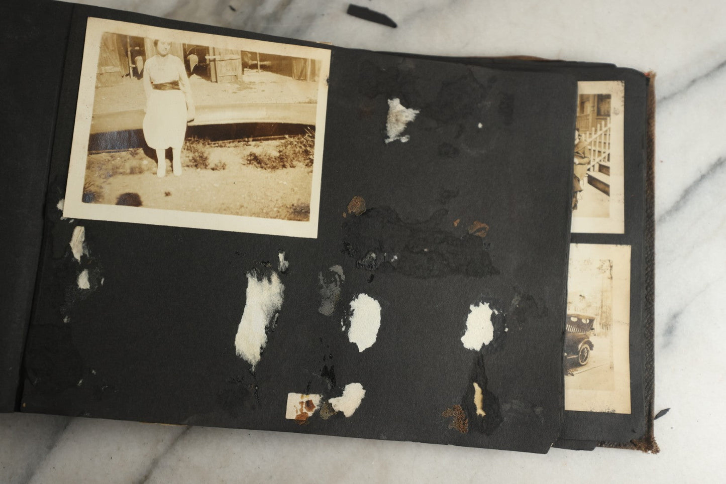 Lot 119 - Antique Snapshot Photo Album, Containing Approximately 100 Photographs With Captions, College Students, Fraternity Members, Scenes At The Beach, Early Swimwear, Circa 1915