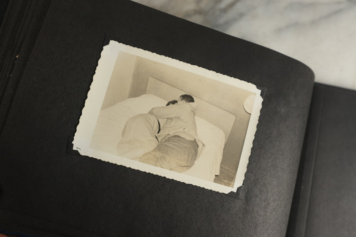 Lot 120 - Vintage Snapshot Photo Album, Containing Approximately 35 Photographs With Captions Of A Sultry, Sexy, Debaucherous Party Or Gathering, Including Ladies Posing Suggestively, Circa 1930