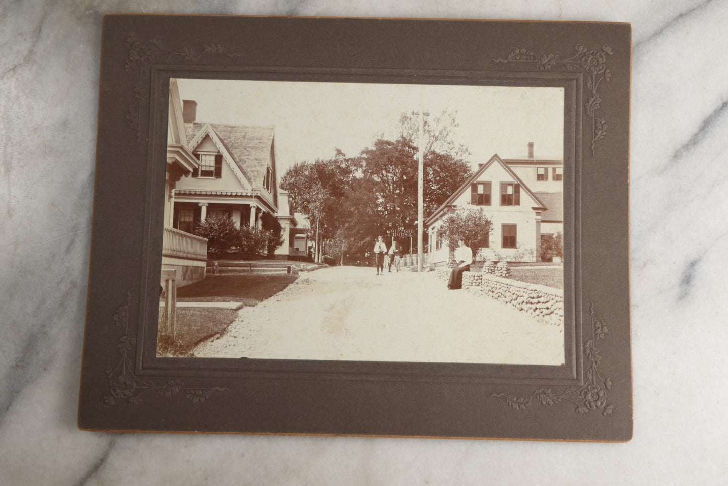 Lot 127 - Pair Of Antique Boarded Photographs Of Provincetown, Cape Cod, Massachusetts, Include Gifford House