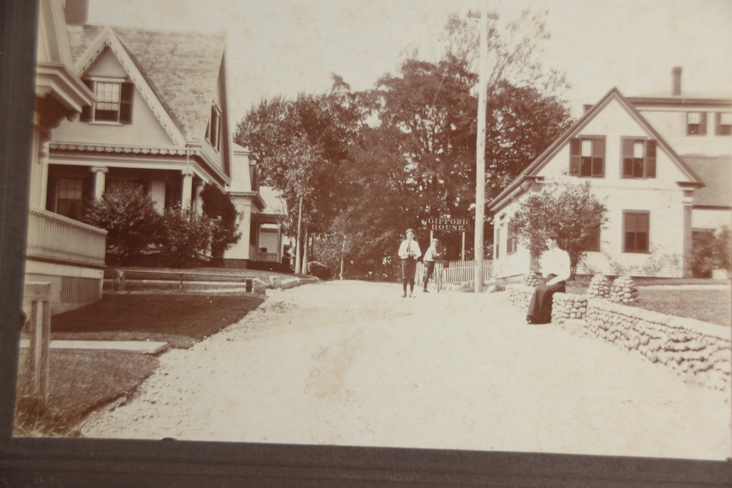Lot 127 - Pair Of Antique Boarded Photographs Of Provincetown, Cape Cod, Massachusetts, Include Gifford House