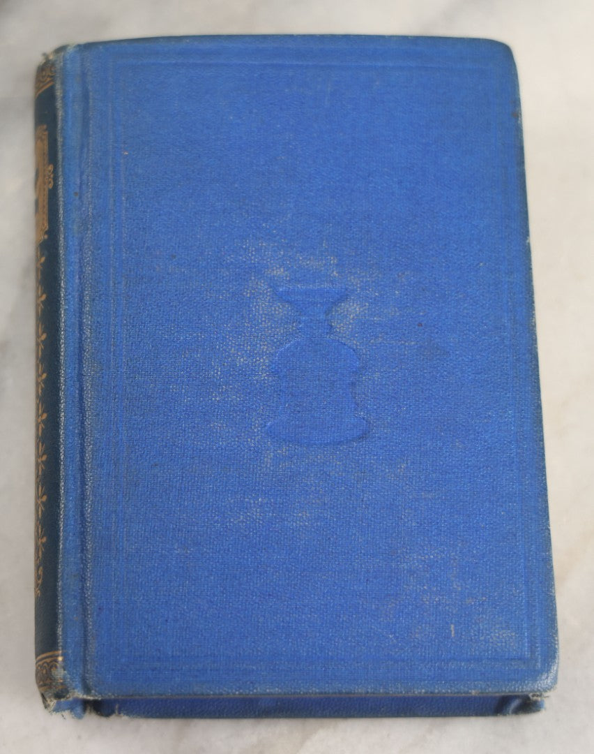 Lot 135 - "Paradise Lost" Antique Miniature Book By John Milton, With A Life Of The Author By Rev. H. Stebbing, Engraved Frontispiece, Decorative Blue Cloth Boards With Gilt "Milton" Cartouche And Shield, Geo. A. Leavitt, Publisher, New York, Circa 1860s