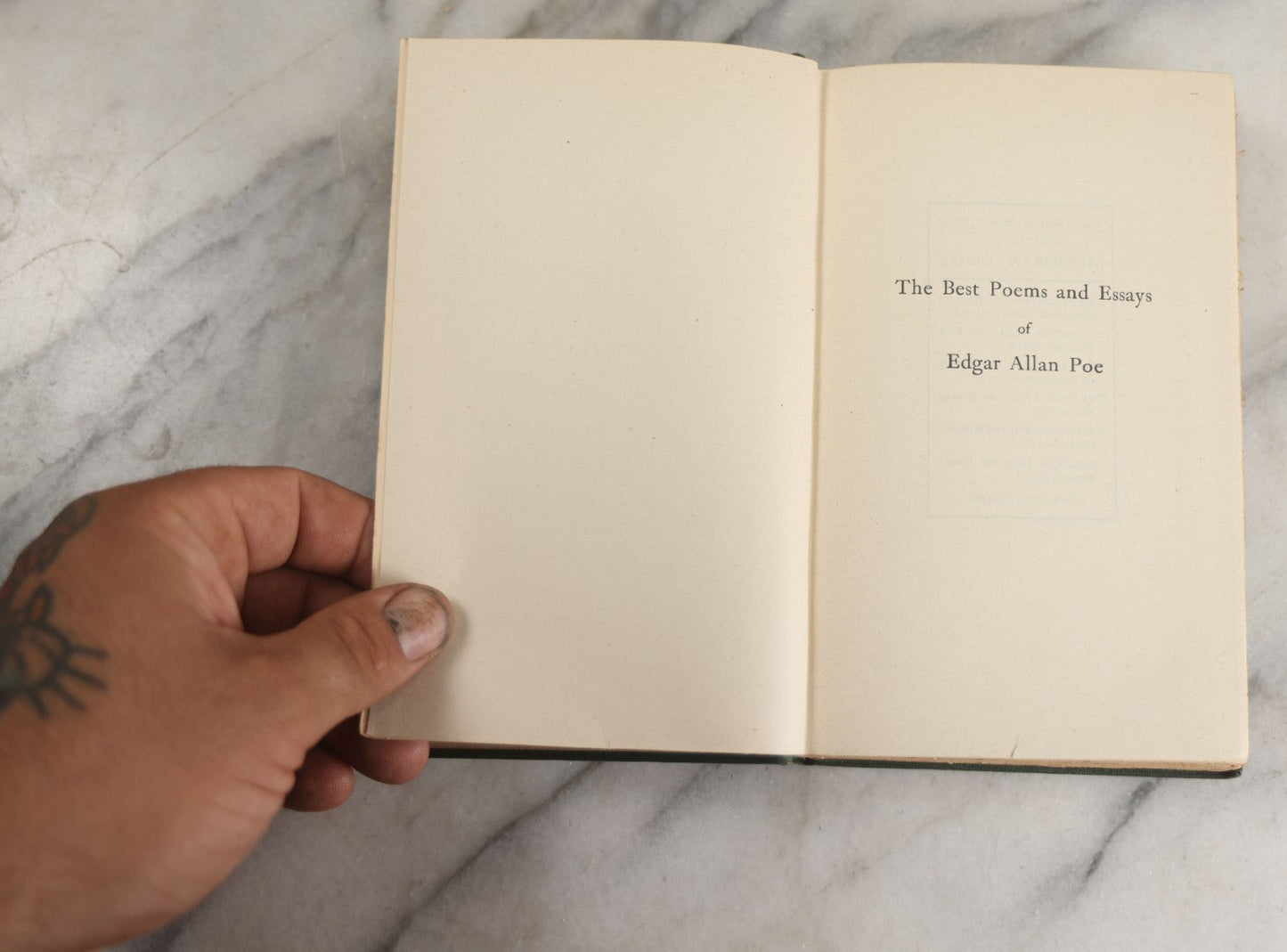 Lot 136 - "The Best Poems And Essays Of Edgar Allan Poe" Antique Book Edited By Sherwin Cody, With Frontispiece Photo Of Zolnav Bust Of Poe, Gilded Fore-Edge A.C. Mcclurg & Company, Publishers, Chicago, 1916