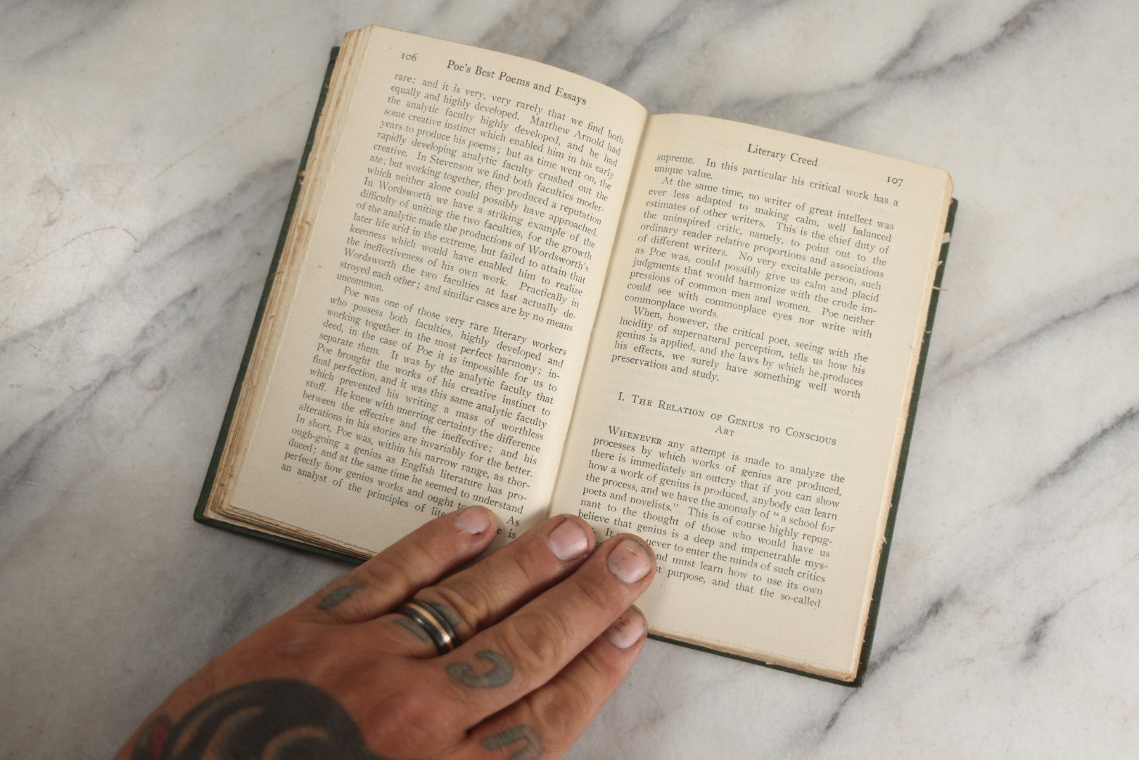 Lot 136 - "The Best Poems And Essays Of Edgar Allan Poe" Antique Book Edited By Sherwin Cody, With Frontispiece Photo Of Zolnav Bust Of Poe, Gilded Fore-Edge A.C. Mcclurg & Company, Publishers, Chicago, 1916