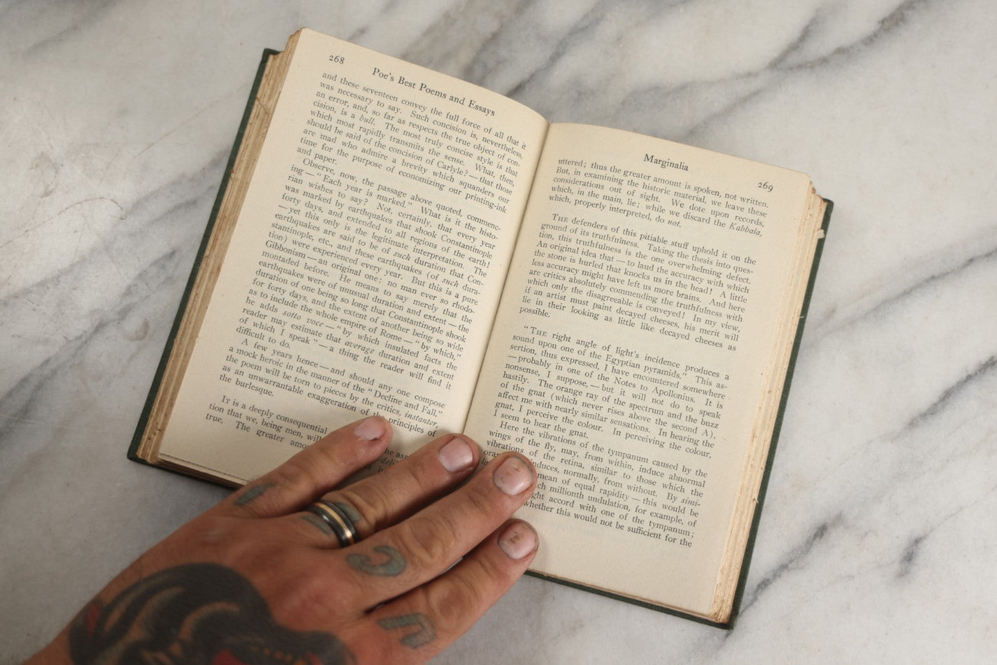 Lot 136 - "The Best Poems And Essays Of Edgar Allan Poe" Antique Book Edited By Sherwin Cody, With Frontispiece Photo Of Zolnav Bust Of Poe, Gilded Fore-Edge A.C. Mcclurg & Company, Publishers, Chicago, 1916