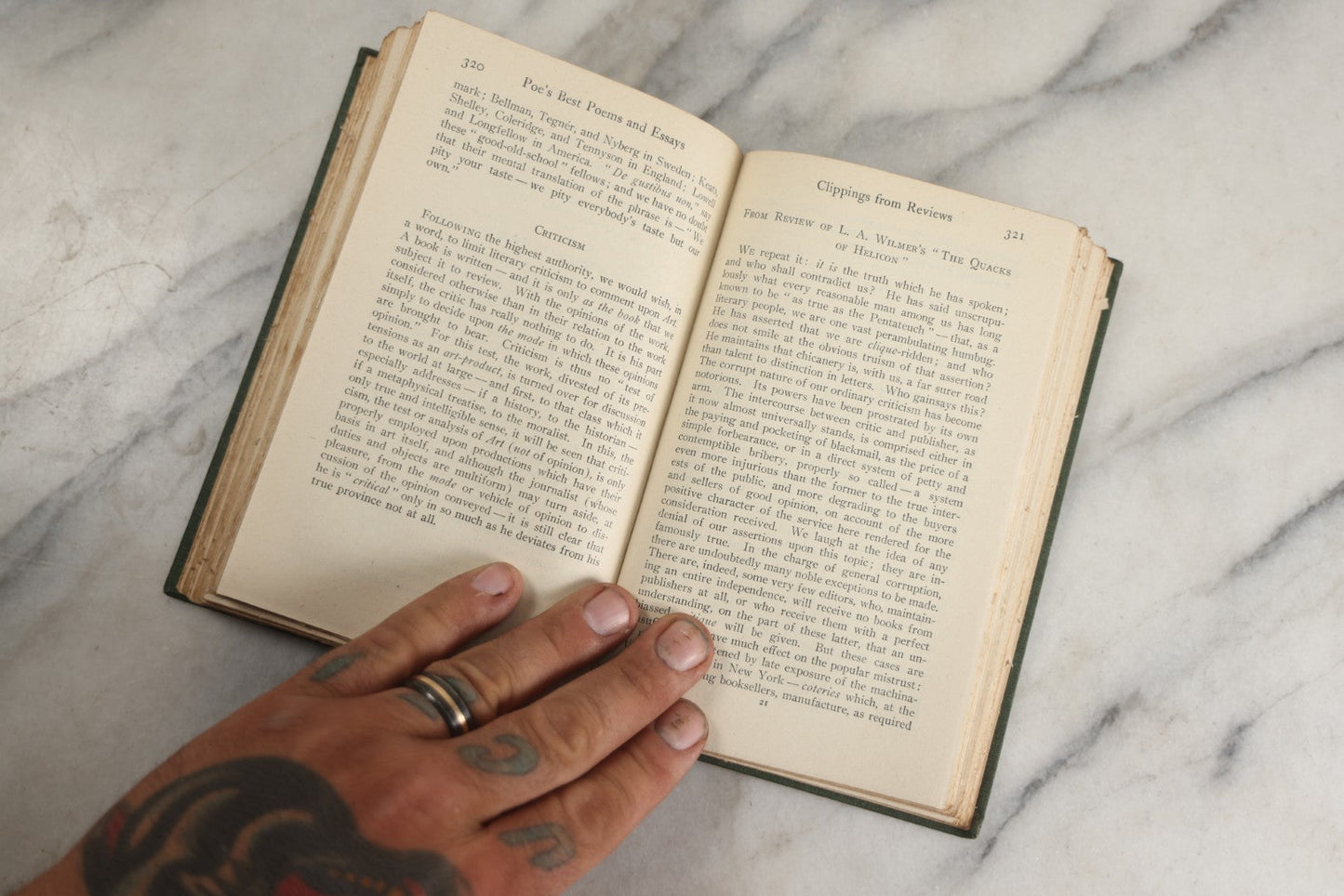 Lot 136 - "The Best Poems And Essays Of Edgar Allan Poe" Antique Book Edited By Sherwin Cody, With Frontispiece Photo Of Zolnav Bust Of Poe, Gilded Fore-Edge A.C. Mcclurg & Company, Publishers, Chicago, 1916