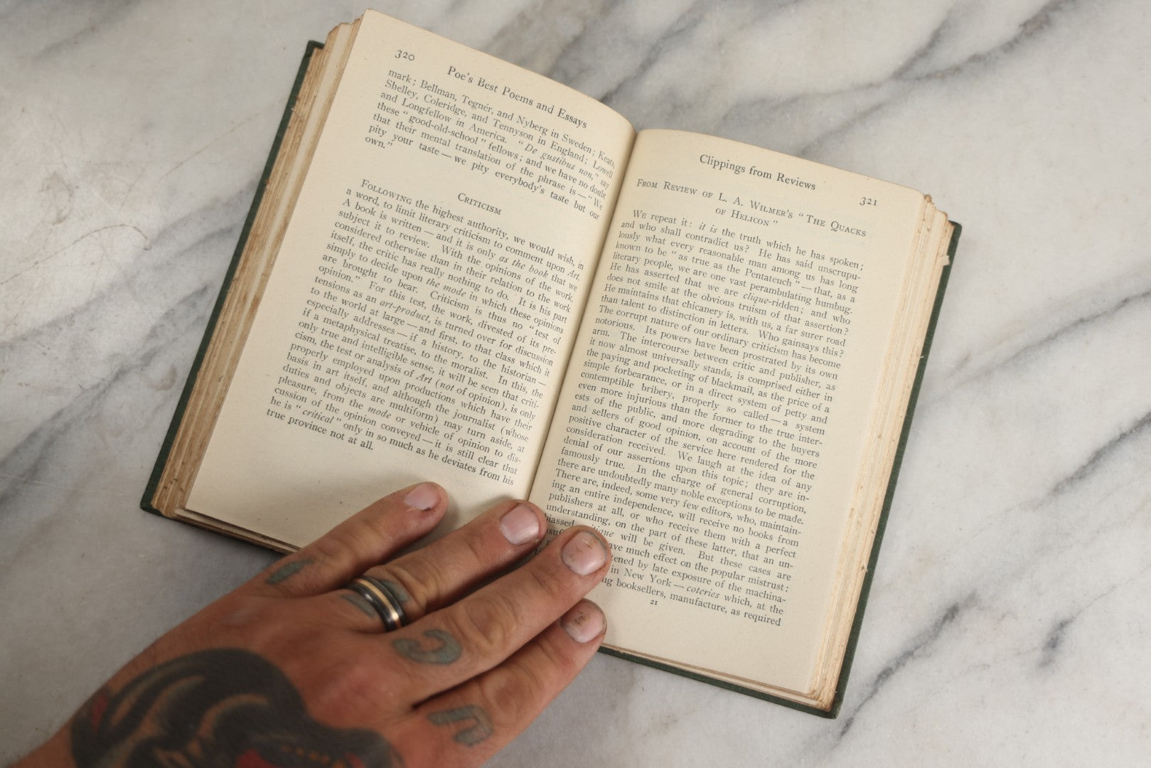 Lot 136 - "The Best Poems And Essays Of Edgar Allan Poe" Antique Book Edited By Sherwin Cody, With Frontispiece Photo Of Zolnav Bust Of Poe, Gilded Fore-Edge A.C. Mcclurg & Company, Publishers, Chicago, 1916
