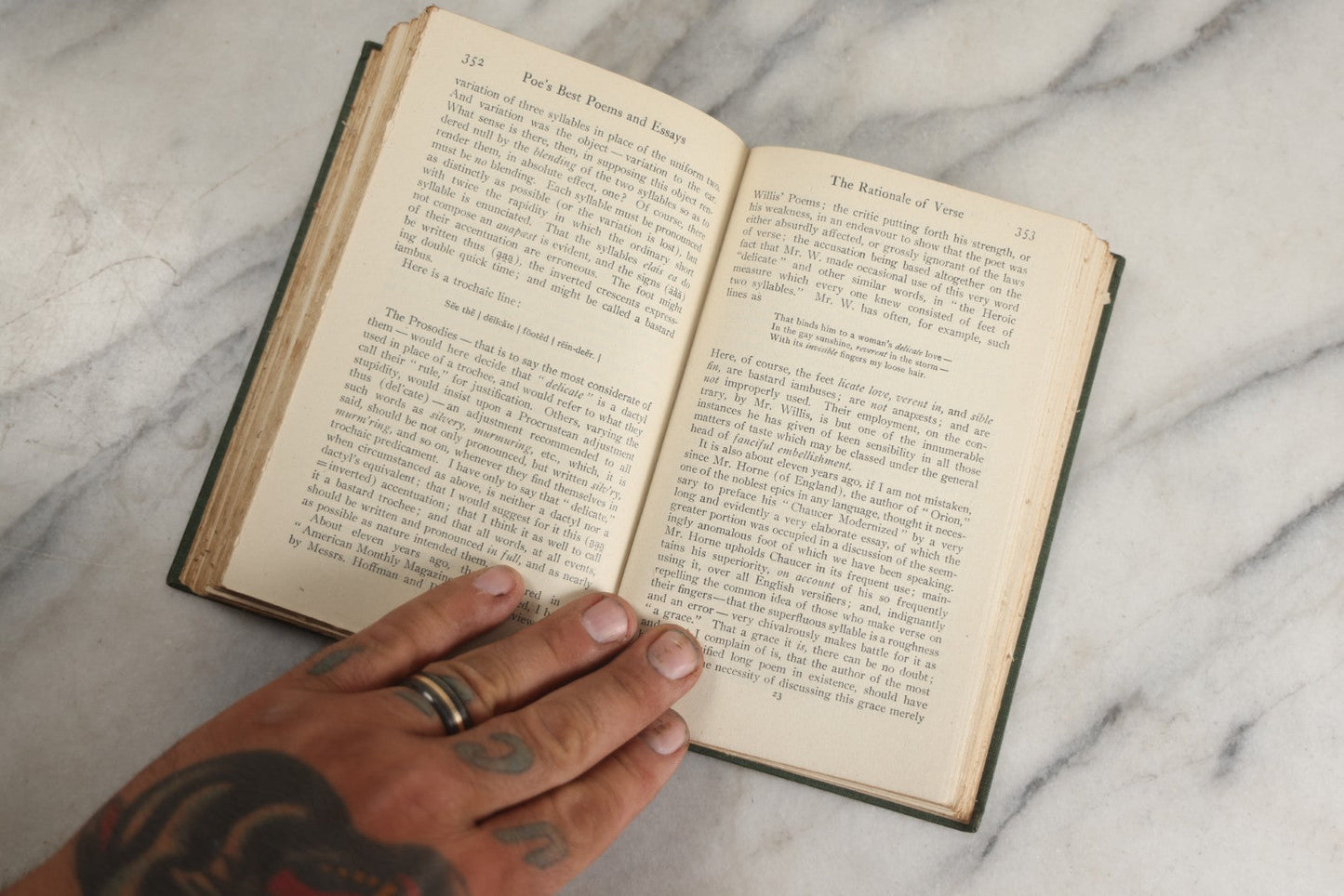 Lot 136 - "The Best Poems And Essays Of Edgar Allan Poe" Antique Book Edited By Sherwin Cody, With Frontispiece Photo Of Zolnav Bust Of Poe, Gilded Fore-Edge A.C. Mcclurg & Company, Publishers, Chicago, 1916