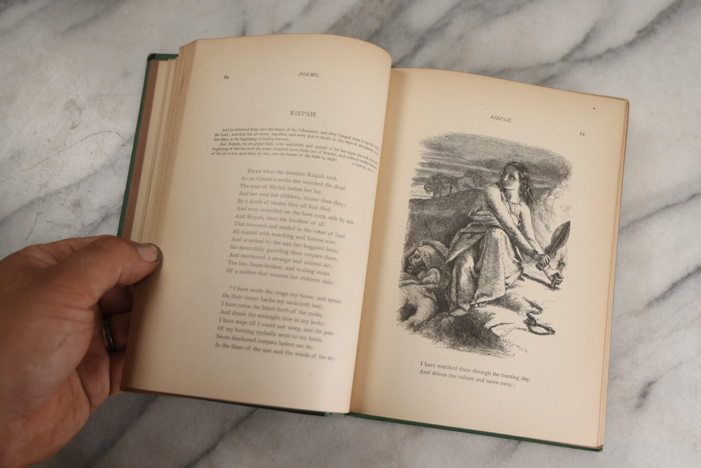 Lot 138 - "Poetical Works Of William Cullen Bryant" Antique Poetry Book, Illustrated With One Hundred Engravings, Decorative Green Cloth Boards With Gilt Title And Holly Vine Border, D. Appleton And Company, Publishers, New York, 1876