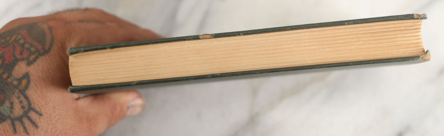 Lot 139 - "The Years Between" Antique Poetry Book By Rudyard Kipling, Green Cloth Boards With Gilt Title And Black Pictorial Sailing Ship Motif, Doubleday, Page & Company, Garden City, New York, 1919