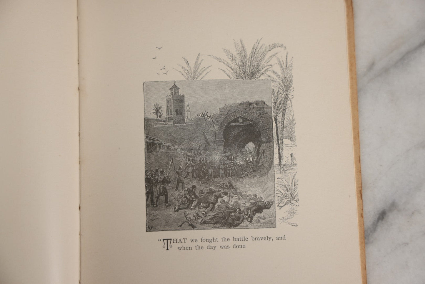 Lot 143 - "Bingen On The Rhine" Antique Book By Caroline E.S. Norton, Illustrated By W.T. Smedley, Fred B. Schell, Alfred Fredericks, Others, Decorative Silver And Gilt Pictorial Cover, Porter & Coates, Philadelphia, 1884