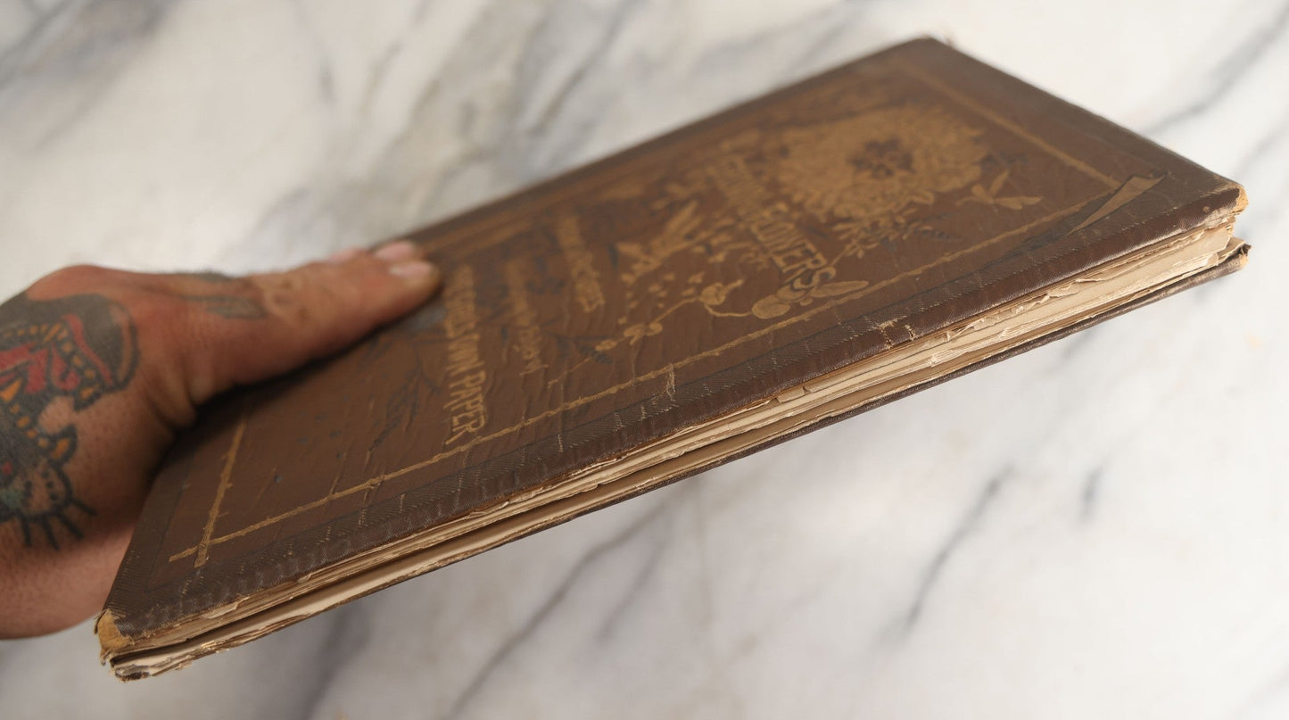 Lot 144 - "A Crown Of Flowers" Antique Poetry Book, Collected Poems And Pictures From The Girl’S Own Paper, Edited By Charles Peters, Illustrated With Engravings, The Religious Tract Society, Publishers, London, Circa Late 19th Century