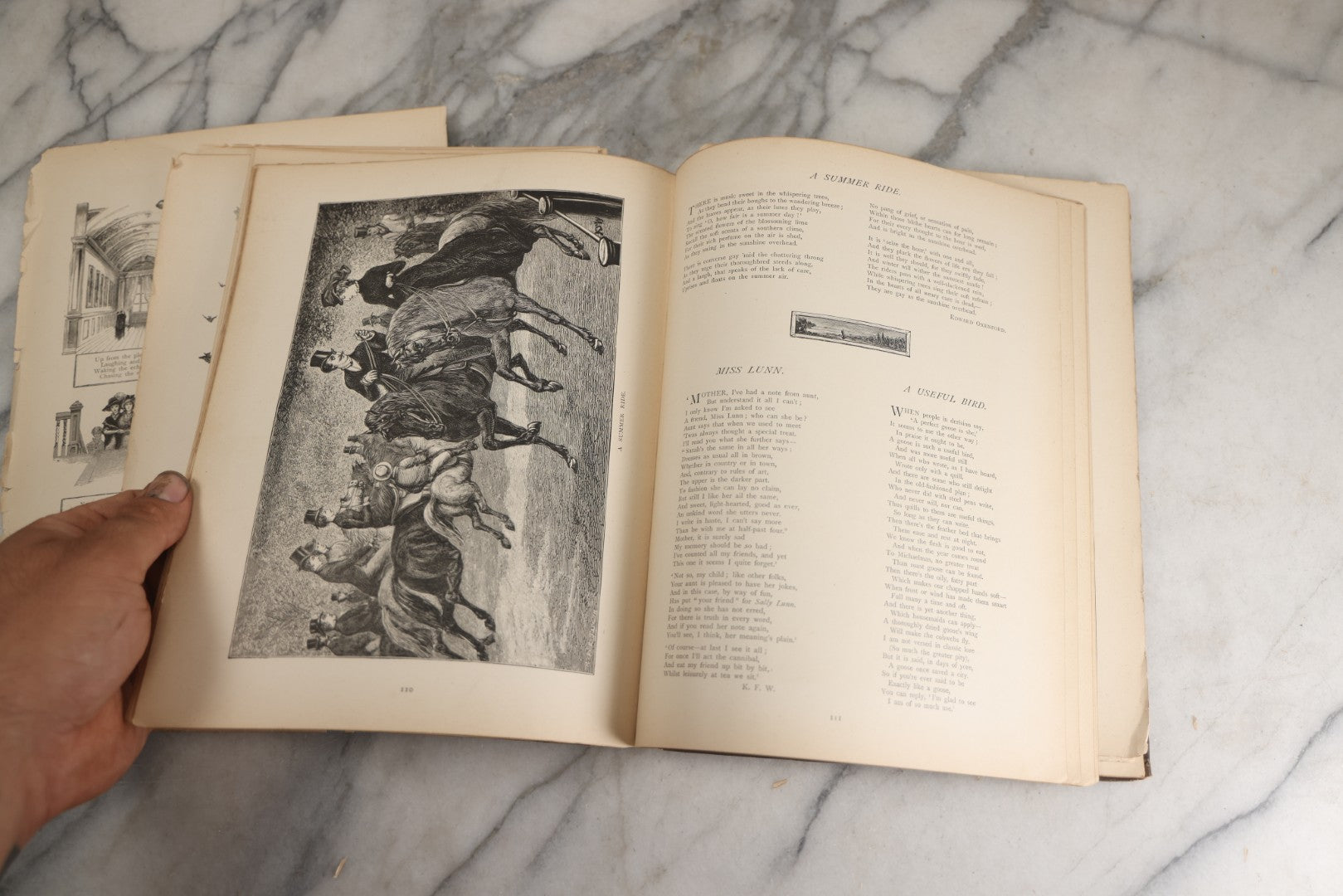Lot 144 - "A Crown Of Flowers" Antique Poetry Book, Collected Poems And Pictures From The Girl’S Own Paper, Edited By Charles Peters, Illustrated With Engravings, The Religious Tract Society, Publishers, London, Circa Late 19th Century