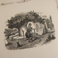 Lot 145 - "Elegy Written In A Country Churchyard" Antique Poetry Book By Thomas Gray, Illustrated With Engravings, Daniel Webster Memorial, Decorative Brown Cloth Boards With Gilt Cartouche, W.P. Fetridge & Co., Publishers, New York And Boston, 1856